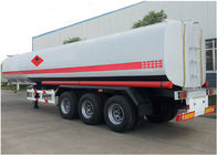एल्यूमिनियम मिश्र धातु / Qabon इस्पात / स्टेनलेस स्टील सामग्री तीन धुरा 50000 लीटर ईंधन टैंकर ट्रक अर्ध ट्रेलर मूल्य