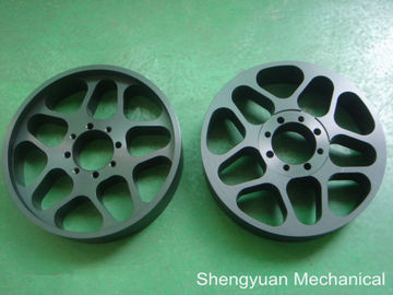 AL6061 काले anodize प्रेसिजन दिया पार्ट्स बड़े Chromira ड्रम ड्राइव Pully