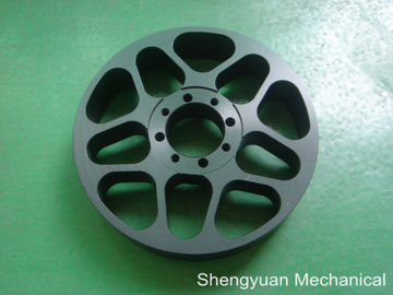 AL6061 काले anodize प्रेसिजन दिया पार्ट्स बड़े Chromira ड्रम ड्राइव Pully