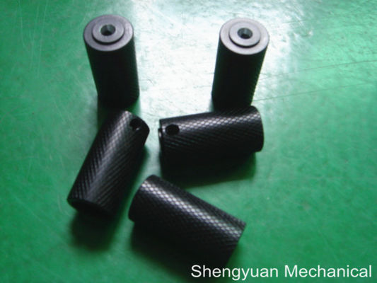 Anodizing सीएनसी परिशुद्धता मशीनिंग काले anodize अल्युमीनियम लंबी आस्तीन Knobs M8