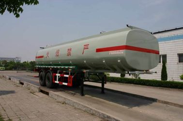 30000L 2 एक्सल स्टील रासायनिक तरल टैंक ट्रक परिवहन गैस / डीजल